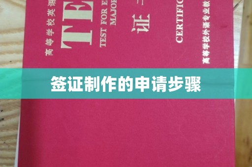 石城签证制作的申请步骤