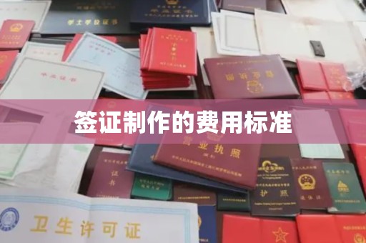 石城签证制作的费用标准