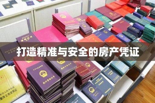 石城打造精准与安全的房产凭证